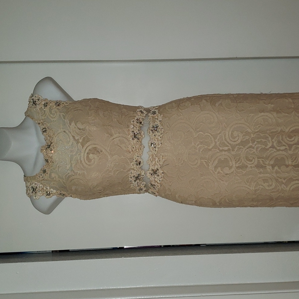 Biege gown